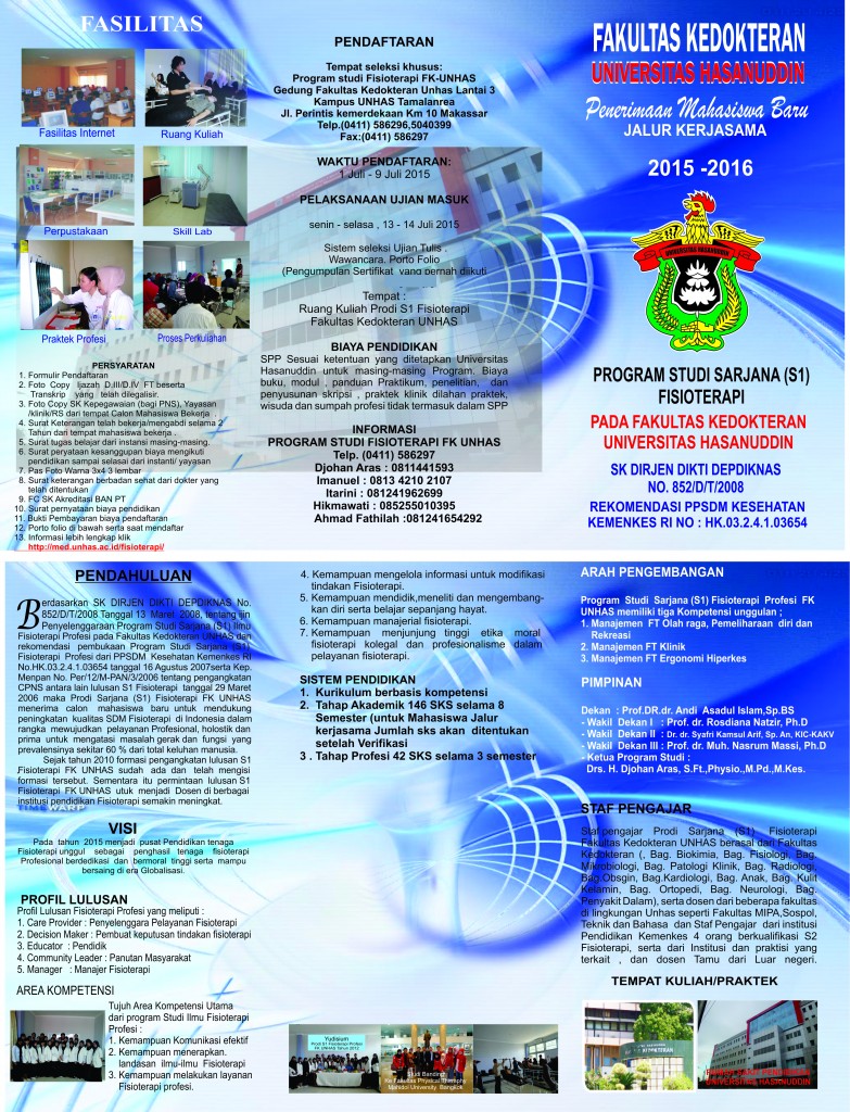 Brosur  FT UNHAS 2015-2016