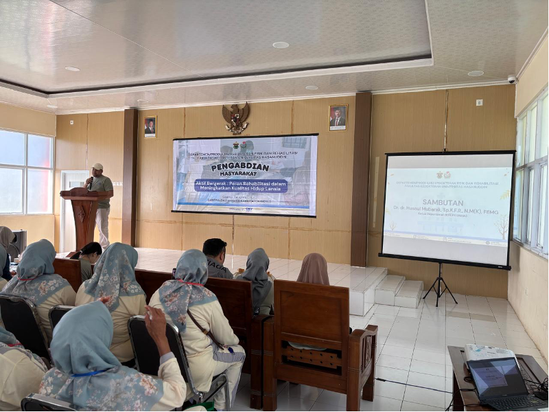 Departemen IKFR FK Unhas Gelar Pengabdian Masyarakat “Aktif Bergerak : Peran Rehabilitasi dalam Meningkatkan Kualitas Hidup Lansia”