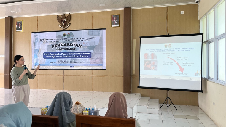 Departemen IKFR FK Unhas Gelar Pengabdian Masyarakat “Aktif Bergerak : Peran Rehabilitasi dalam Meningkatkan Kualitas Hidup Lansia”