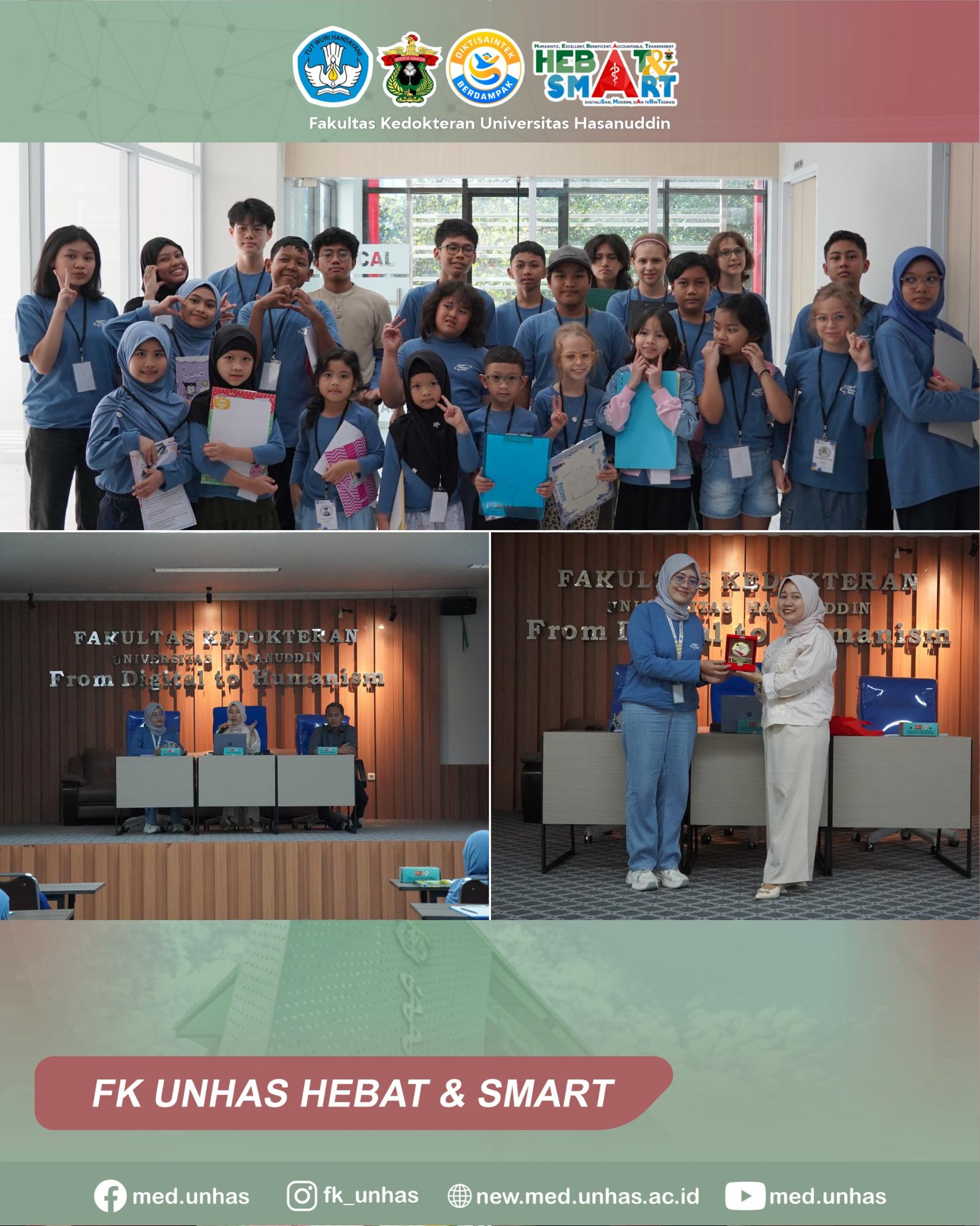 Kunjungan Outing Class Brilliant School Makassar di Fakultas Kedokteran Unhas