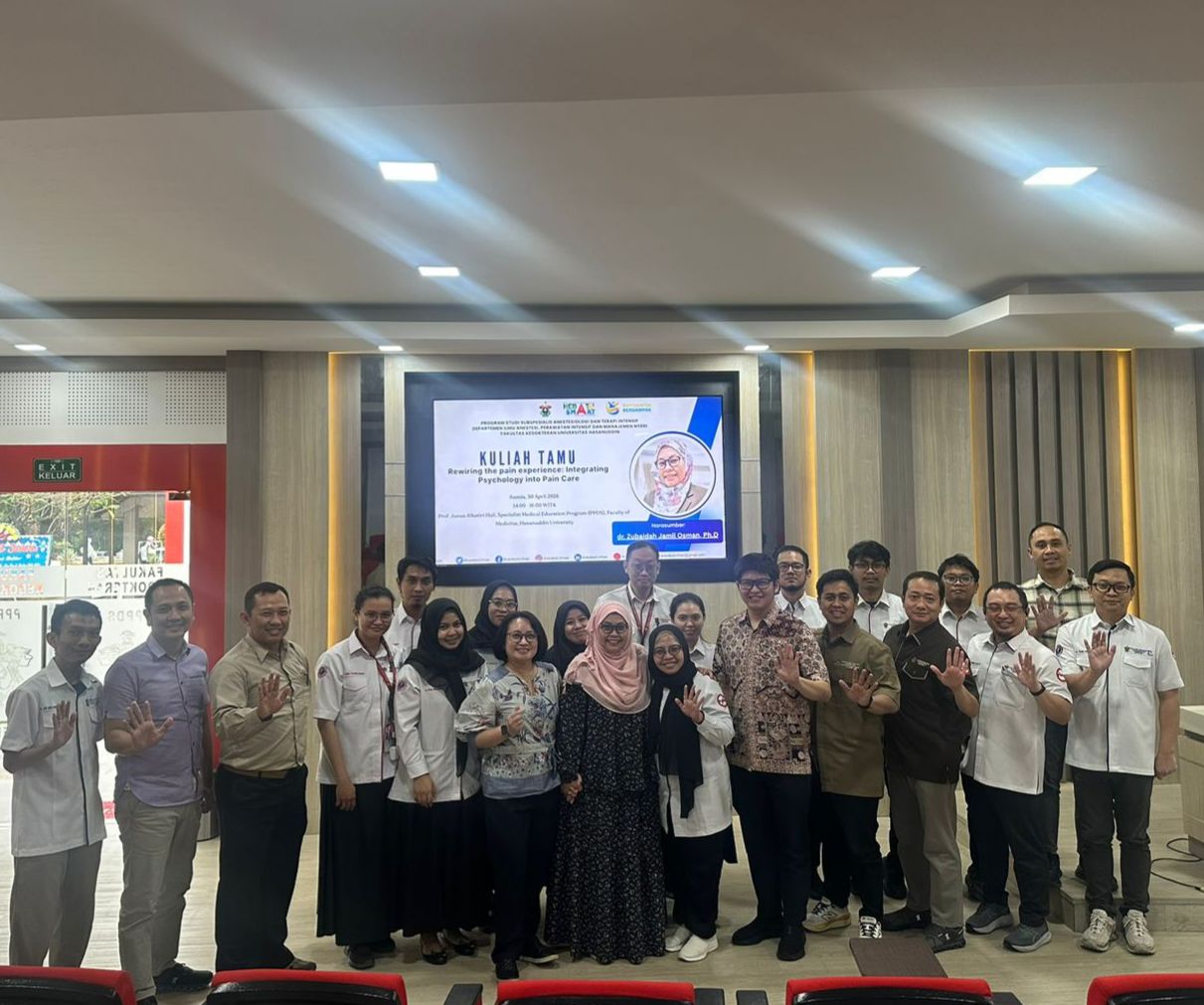 FK Unhas Gelar Kuliah Taamu Bahas Integrasi Psikologi dalam Penatalaksanaan Nyeri