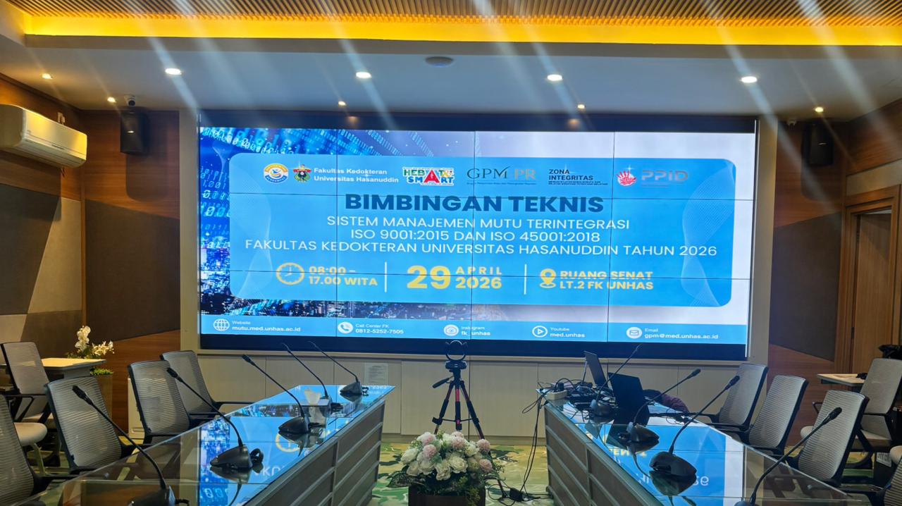 Fakultas Kedokteran Unhas Gelar Bimbingan Teknis Penyusunan Sasaran Mutu Berbasis Sistem Manajemen Terintegrasi
