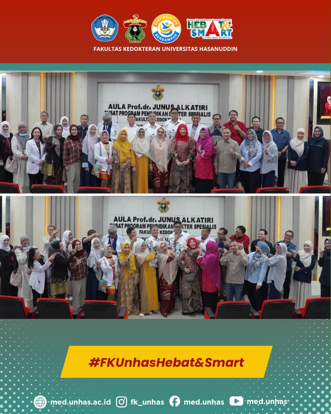 Fakultas Kedokteran Unhas Gelar Serah Terima Jabatan Kepala Pusat PPDS Periode 2026–2030