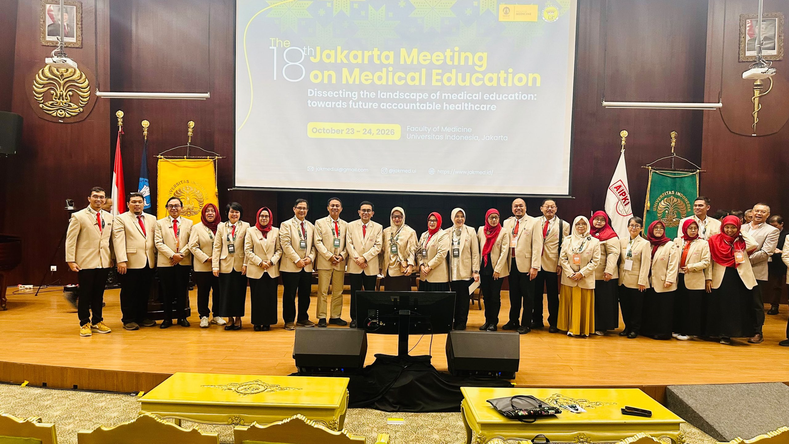 FK Unhas Berpartisipasi Aktif dalam Forum Dekan AIPKI 2026 dan The 18th Jakarta Meeting on Medical Education