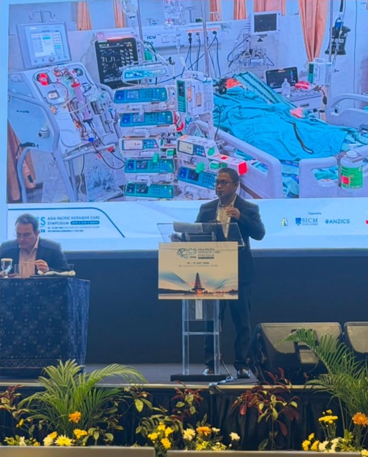 Ketua Program Studi Subspesialis Anestesiologi dan Terapi Intensif FK Unhas Menjadi Pembicara pada Asia Pacific Intensive Care Symposium (APICS) 2026