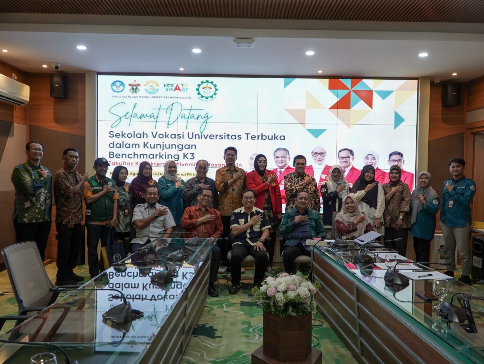 Kunjungan Benchmarking Sekolah Vokasi Universitas Terbuka ke FK Unhas, Perkuat Penerapan K3 di Lingkungan Perguruan Tinggi