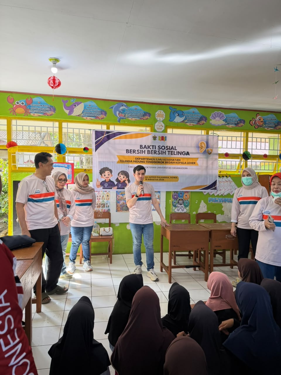 Program Studi THT-BKL FK Unhas Gelar Bakti Sosial Kesehatan Telinga bagi Siswa di Malino