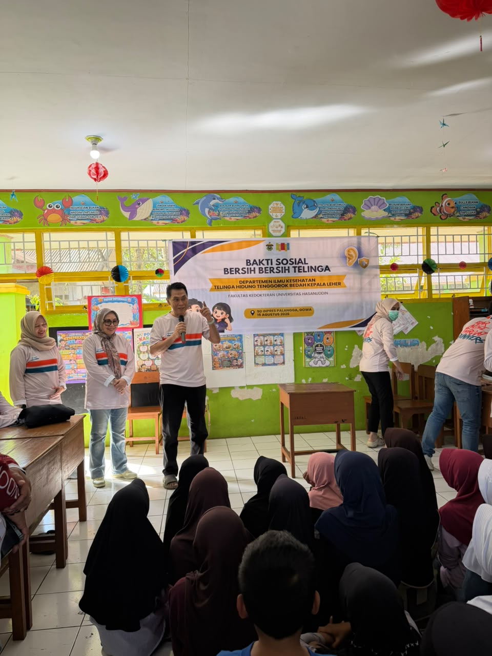 Program Studi THT-BKL FK Unhas Gelar Bakti Sosial Kesehatan Telinga bagi Siswa di Malino