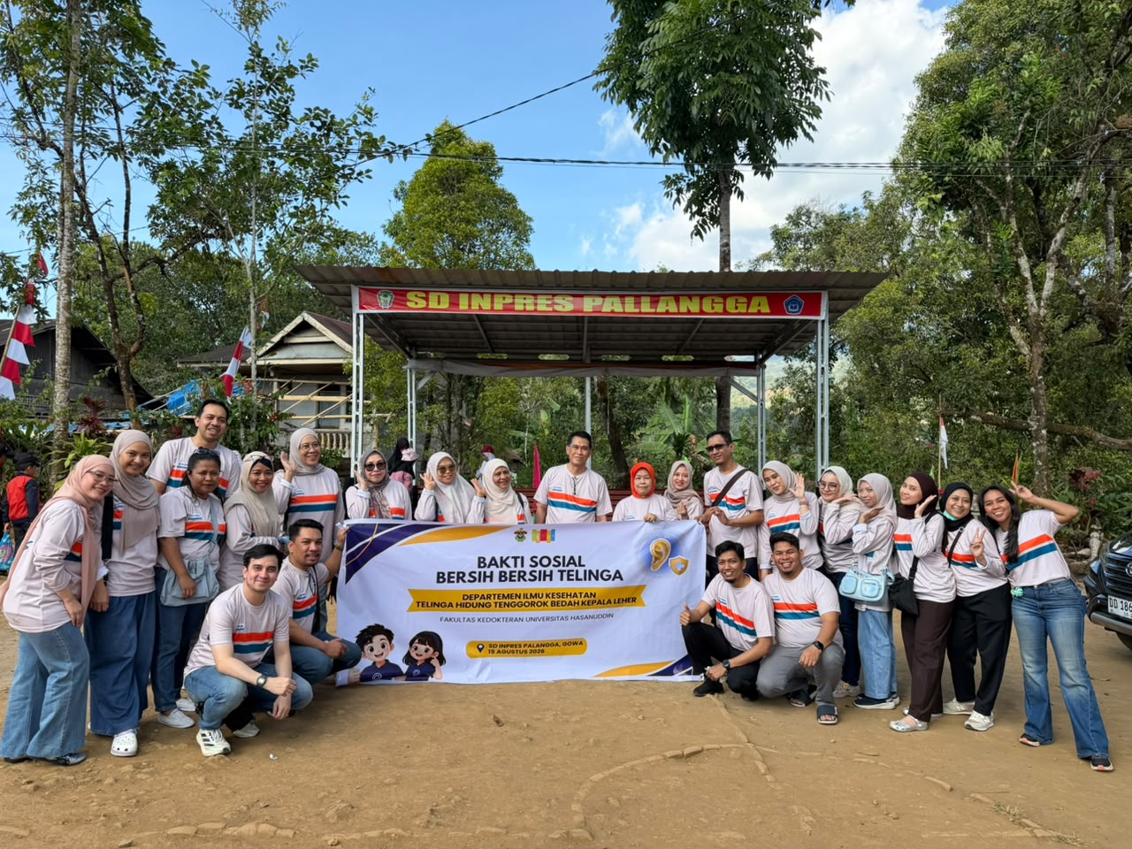 Program Studi THT-BKL FK Unhas Gelar Bakti Sosial Kesehatan Telinga bagi Siswa di Malino