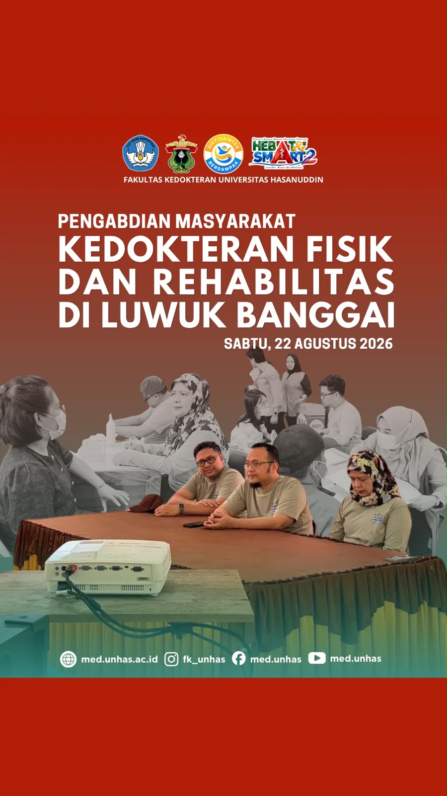 FK Unhas Hadirkan Edukasi dan Layanan Kedokteran Fisik dan Rehabilitasi melalui Pengabdian kepada Masyarakat di Luwuk Banggai